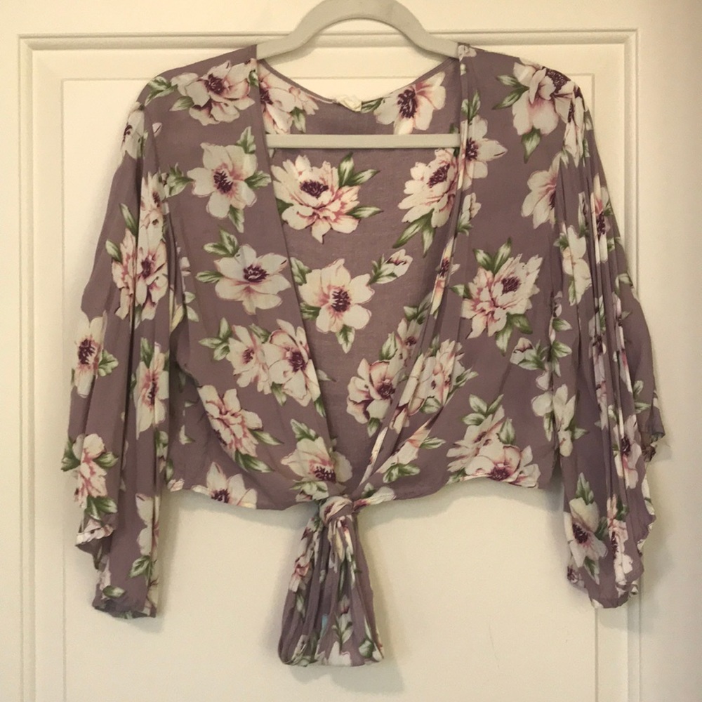 Surf gypsy tie crop top
